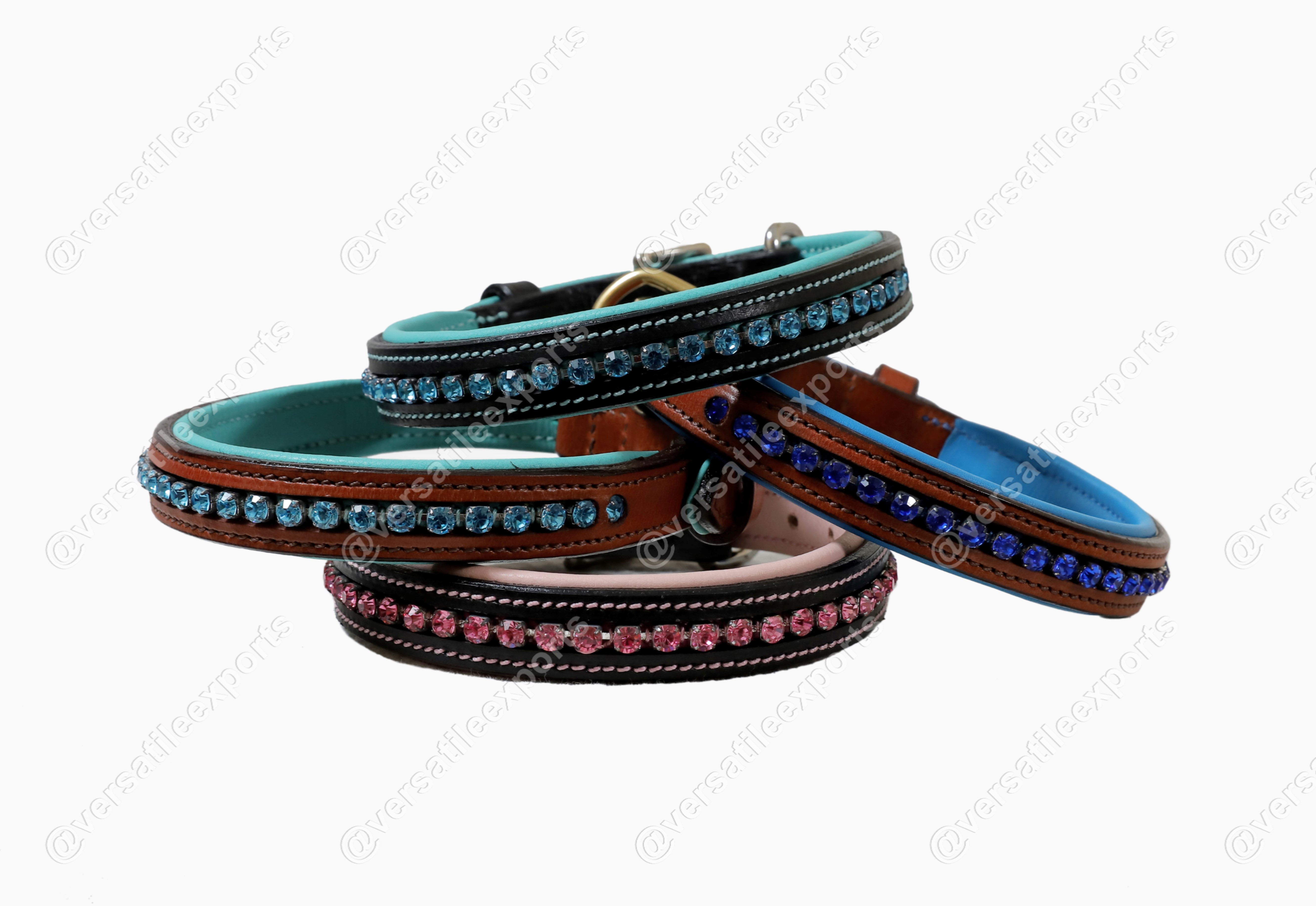 Dog Collars with Shiny Crystals